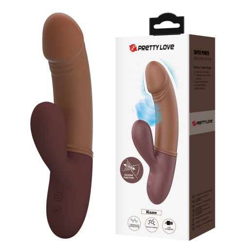 Vibrador Conejo Recargable con Succión Kane