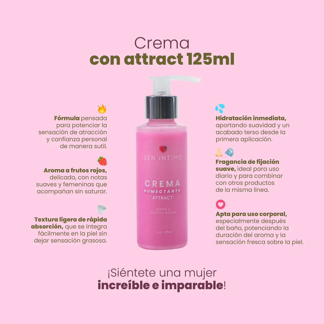 Crema Humectante De Feromonas 125 ml Sen Intimo - Image 2