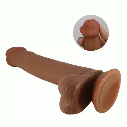 Consolador Piel Deslizante con Testículos de 22cm Tallen - Image 5