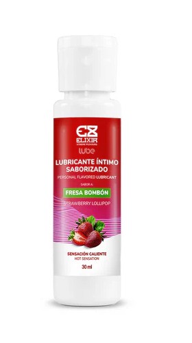 Lubricante Caliente Elixir Sabor a Fresa Bombón 30ml - Image 2