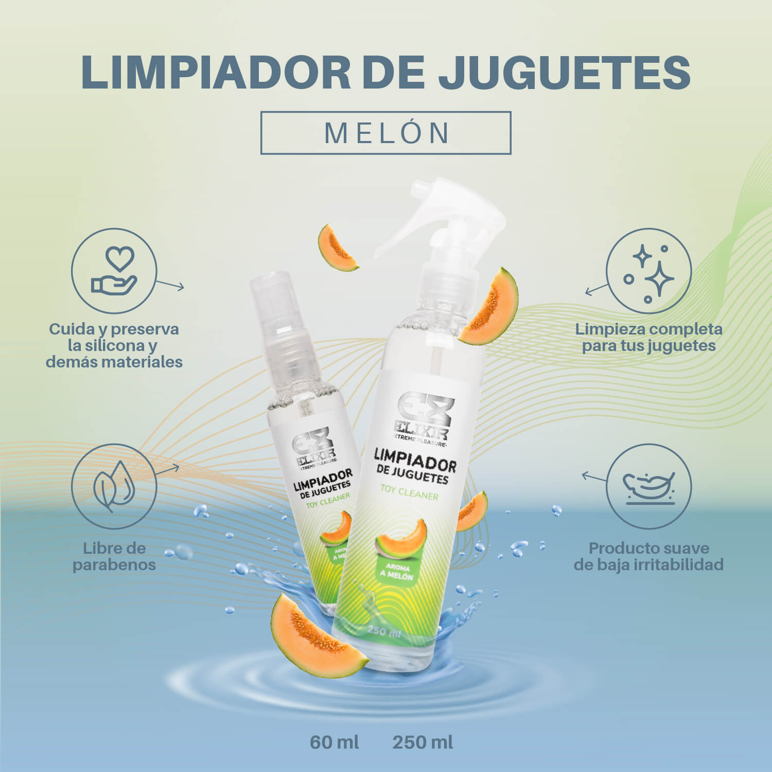 Limpiador De Juguetes Elixir De Melón