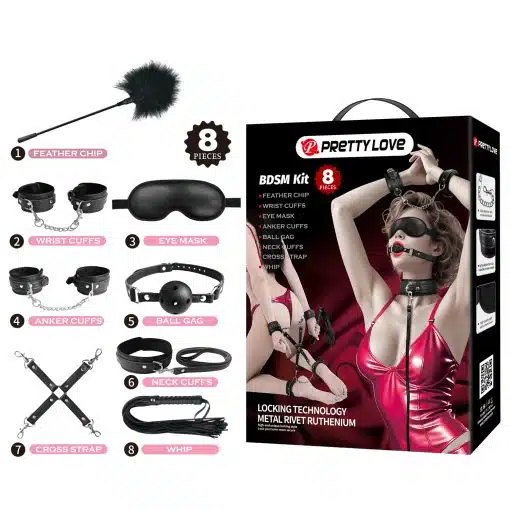 Kit BDSM Fetiche Pretty Love 8 Piezas